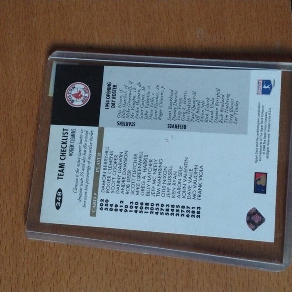 Gold Signature Roger Clemens BB Card - Picture 2 of 2